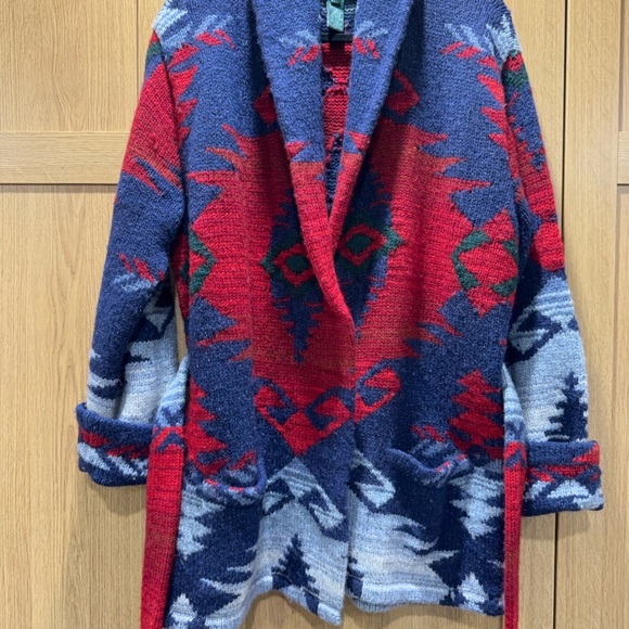 Ralph Lauren Blue and Red Jean Jacket - Picture 2 of 5